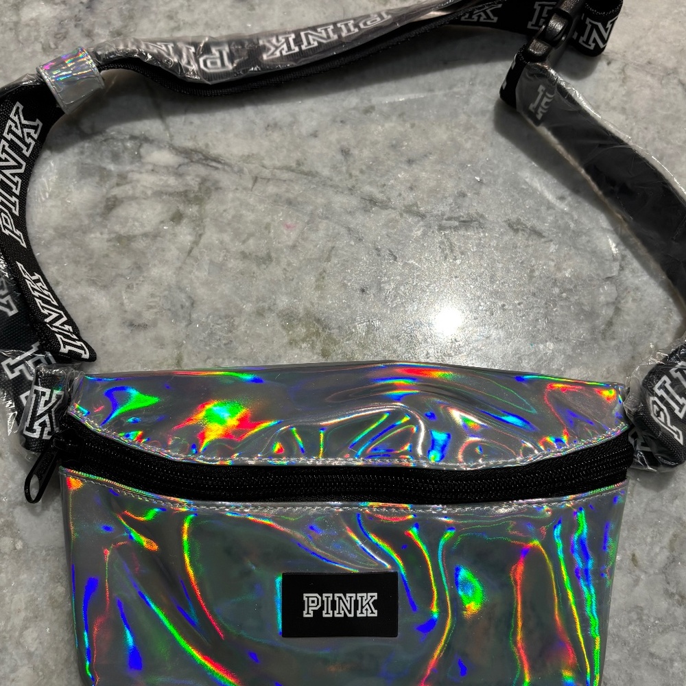 Victoria's Secret PINK iridescent fanny pack